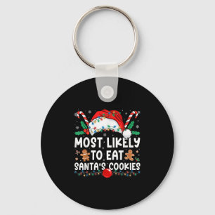 Porte-clés Les Plus Susceptibles De Manger Père Noël Cookies