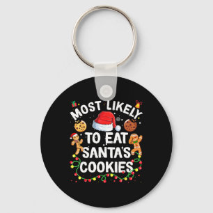 Porte-clés Les Plus Susceptibles De Manger Père Noël Cookies