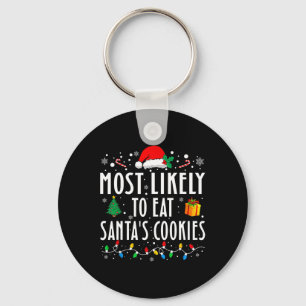 Porte-clés Les Plus Susceptibles De Manger Père Noël Cookies
