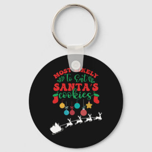 Porte-clés Les Plus Susceptibles De Manger Père Noël Cookies