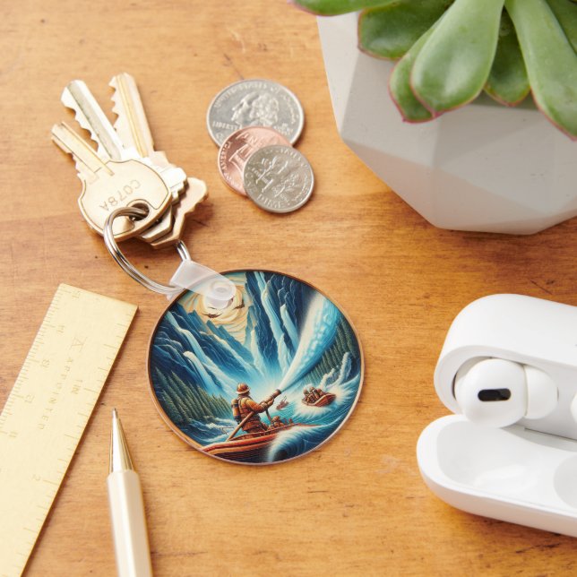 Porte-clés Les pompiers ont chargé sur leur bateau (Bureau)