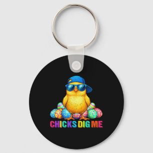 Porte-clés Les poussins me creusent Pâques Garçons tout-petit