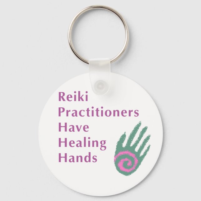 Porte-clés Les Praticiens Du Reiki Ont Des Mains De Guérison (Recto)