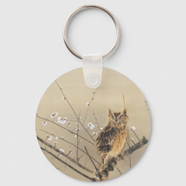 Porte-clés Les premières fleurs de prune par Nishimura Goun,  (Recto)