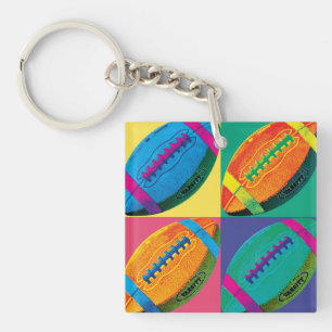 Porte-clés Les quatre football dans différentes couleurs