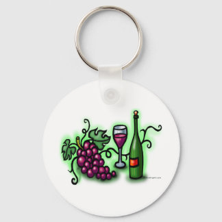 Porte-clés Les raisins au vin