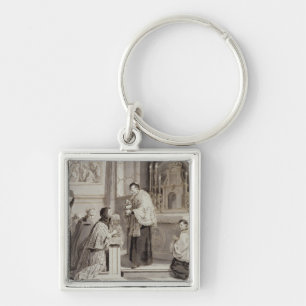 Porte-clés Les sept sacrements : Communion, 1779 (stylo, brun
