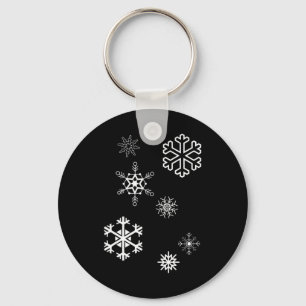 Porte-clés Les Snowflakes L'Hiver Est Là Et La Neige