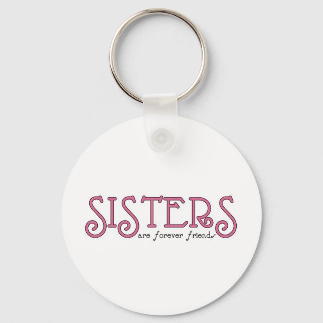 Porte-clés Les soeurs sont pour toujours des amis (Recto)