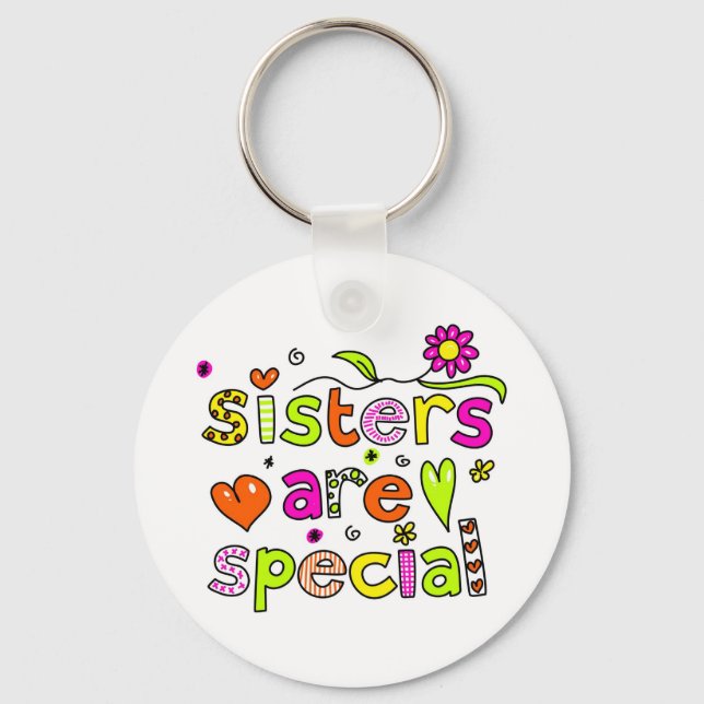 Porte-clés Les soeurs sont spéciales (Recto)