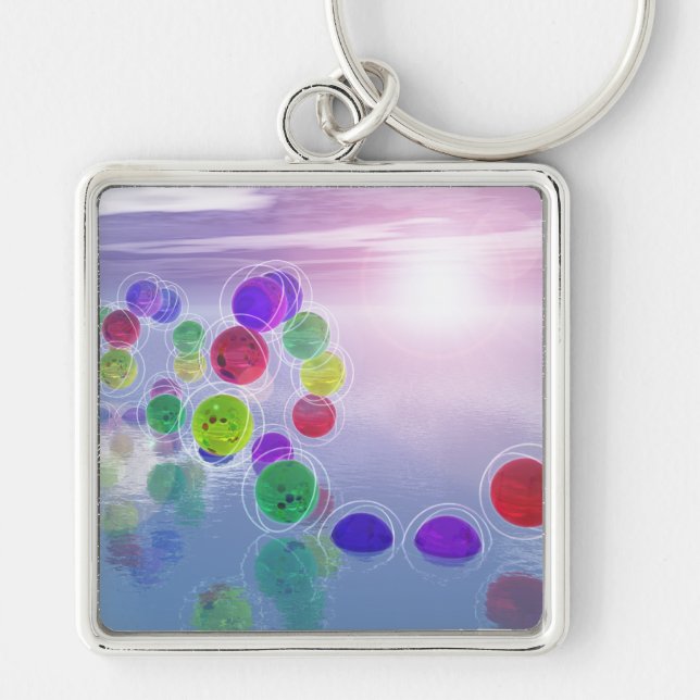 Porte-clés Les soleils dans leur cours Porte - clé (Devant)