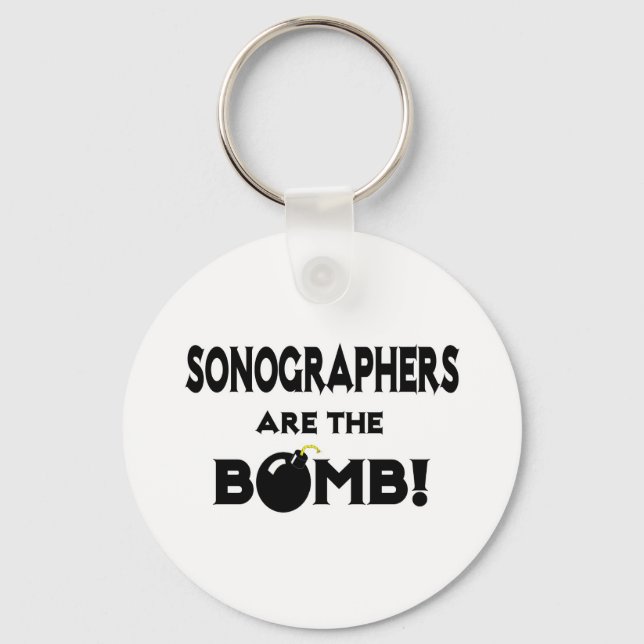 Porte-clés Les Sonographes Sont La Bombe ! (Recto)