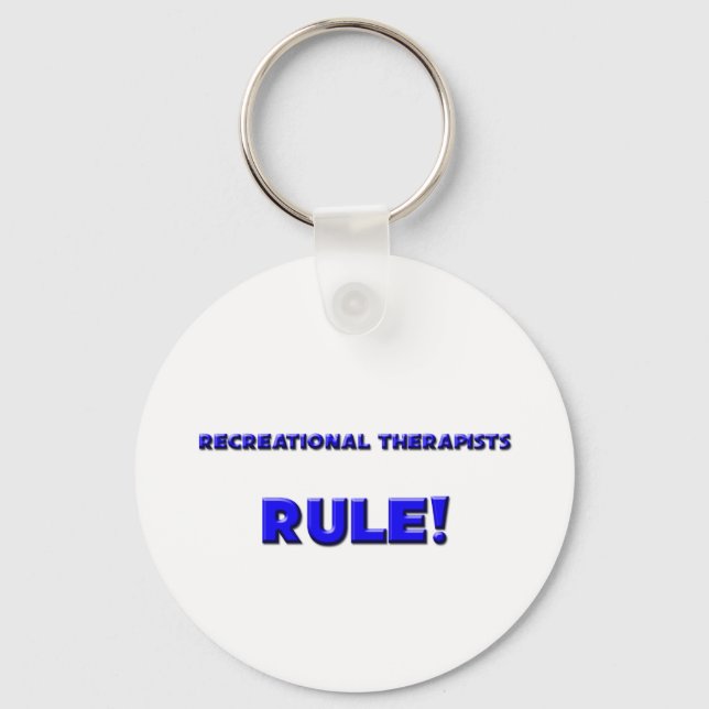 Porte-clés Les thérapeutes de loisir ont la règle ! (Recto)
