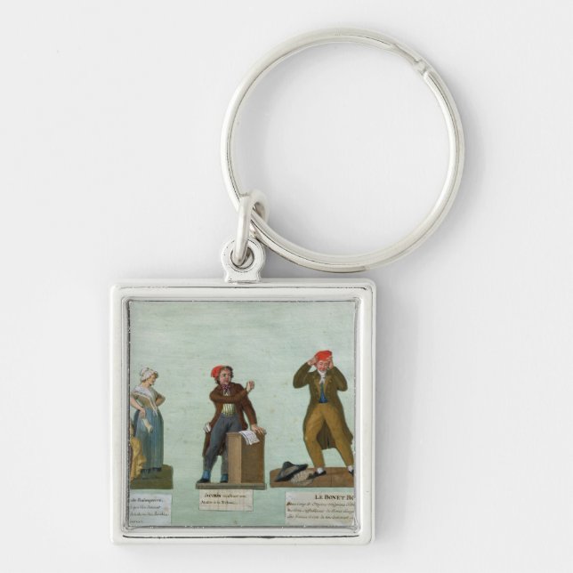 Porte-clés Les tricoteuses de Jacobin (Devant)
