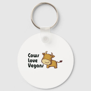 Porte-clés les vaches aiment les végétaliens