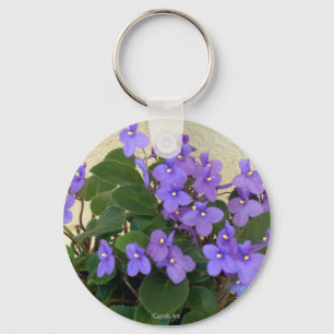 Porte-clés Les violettes bleues les plus bleues