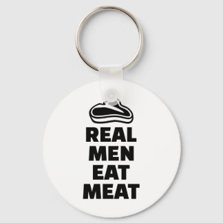 Porte-clés Les vrais hommes mangent de la viande