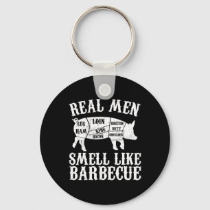 Porte-clés Les vrais hommes sentent comme Byrbeque Bbq Byrbec