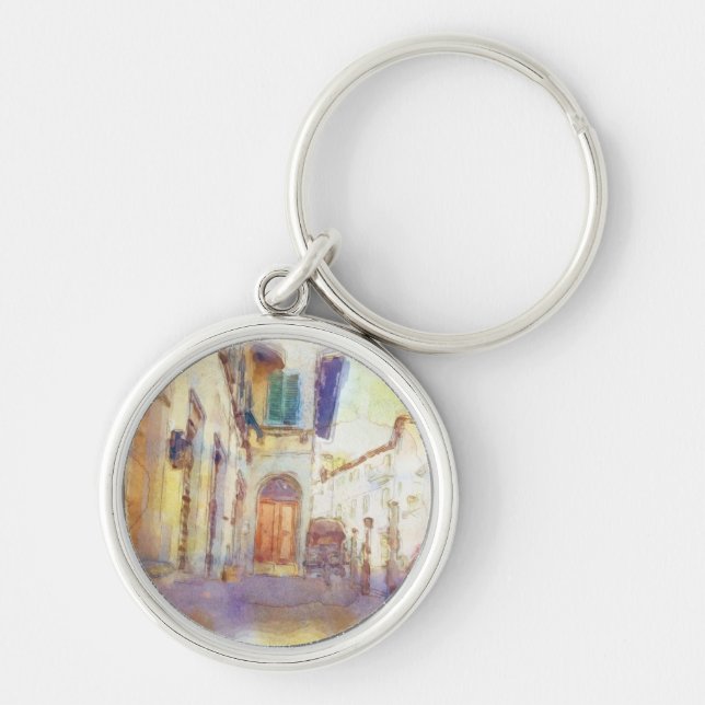 Porte-clés Les vues de Florence ont fait dans l'aquarelle (Devant)