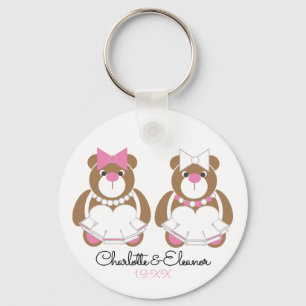 Porte-clés Lesbienne Mariage Teddy Bear Brides
