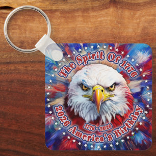 Porte-clés L'Esprit de 1776, 2026 L'Aigle Rouge de Feu d'Amér