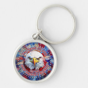 Porte-clés L'Esprit de 1776, 2026 L'aigle rouge de feu d'Amér
