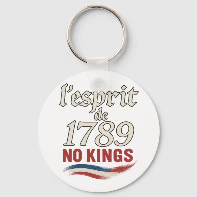 Porte-clés l'esprit de 1789 No Kings (Recto)