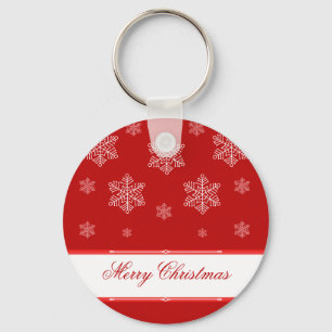 Porte-clés Let it Snow Holiday Keychain, Red