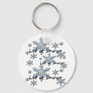 Porte-clés Let It Snow Snowflakes