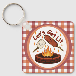 Porte-clés Let’s Get Lit Brasero – Mignon Marshmallow & Hot D