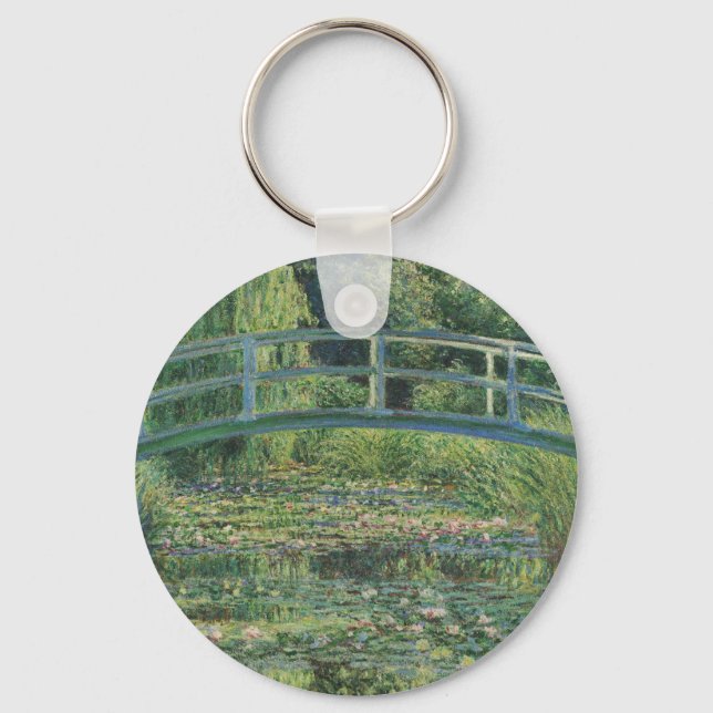 Porte-clés L'étang À Eau, Peinture À L'Huile Paysagère, Monet (Recto)