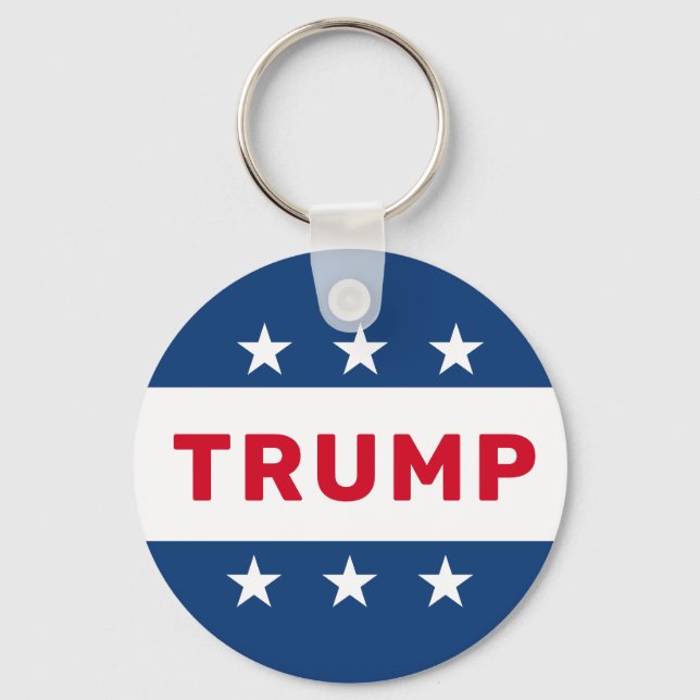Porte-clés L'étoile classique Donald Trump 2024 (Recto)