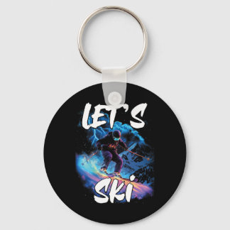 Porte-clés Lets Ski alpin Gear Ski d'hiver Ski d'hiver G