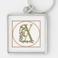 LETTER X MONOGRAM Beautiful Wedding New Home Gift