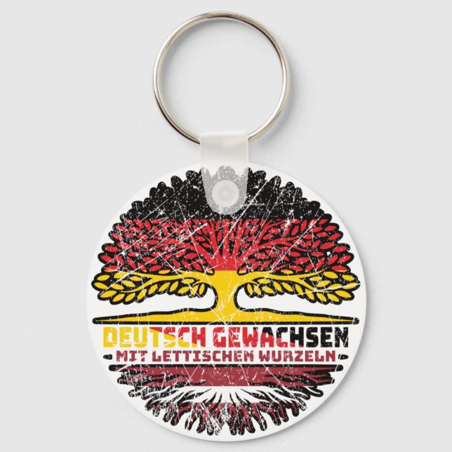 Porte-clés Letton Deutsch Baum Racine (Recto)