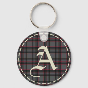 Porte-clés lettre A monogrammée