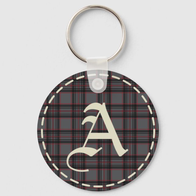 Porte-clés lettre A monogrammée (Recto)