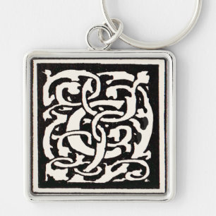 Porte-clés Lettre Art Nouveau C Monogramme Vintage