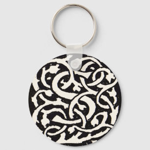 Porte-clés Lettre Art Nouveau S Monogramme Vintage