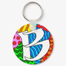 Lettre B Doodles colorés