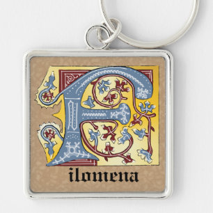 PORTE-CLÉS LETTRE BLEUE MOYENNE ET ROUGE LIVRE ÉCLAIRÉ F