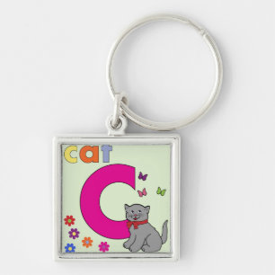 Porte-clés Lettre cat C