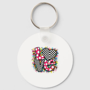 Porte-clés Lettre d'amour de couples de la Saint-Valentin Cœu