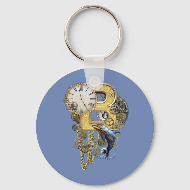 Porte-clés Lettre d'anniversaire B (Recto)