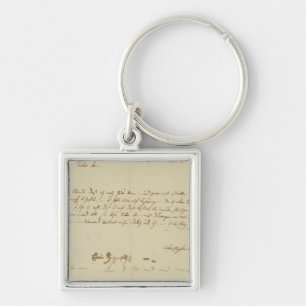 Porte-clés Lettre de Mozart à un franc-maçon, janvier 1786