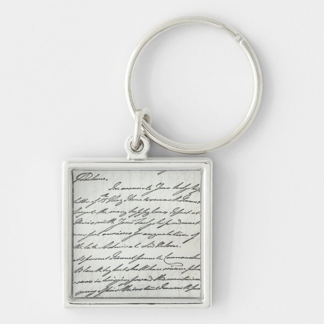 Porte-clés Lettre de William IV à Madame Nelson (Devant)