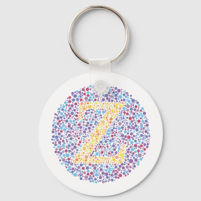 Porte-clés Lettre d'essai oculaire "Z" (Recto)