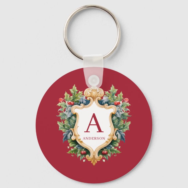 Porte-clés Lettre élégante monographie de Noël (Recto)