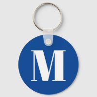 LETTRE INITIALE Bleu Profond Monogramme Moderne De