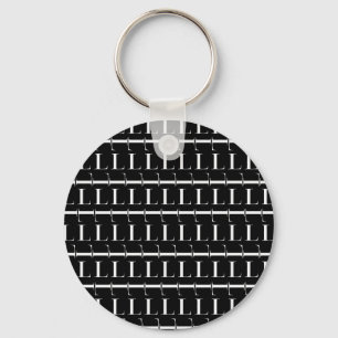 Porte-clés Lettre initiale L Monogramme, Choisir la couleur A